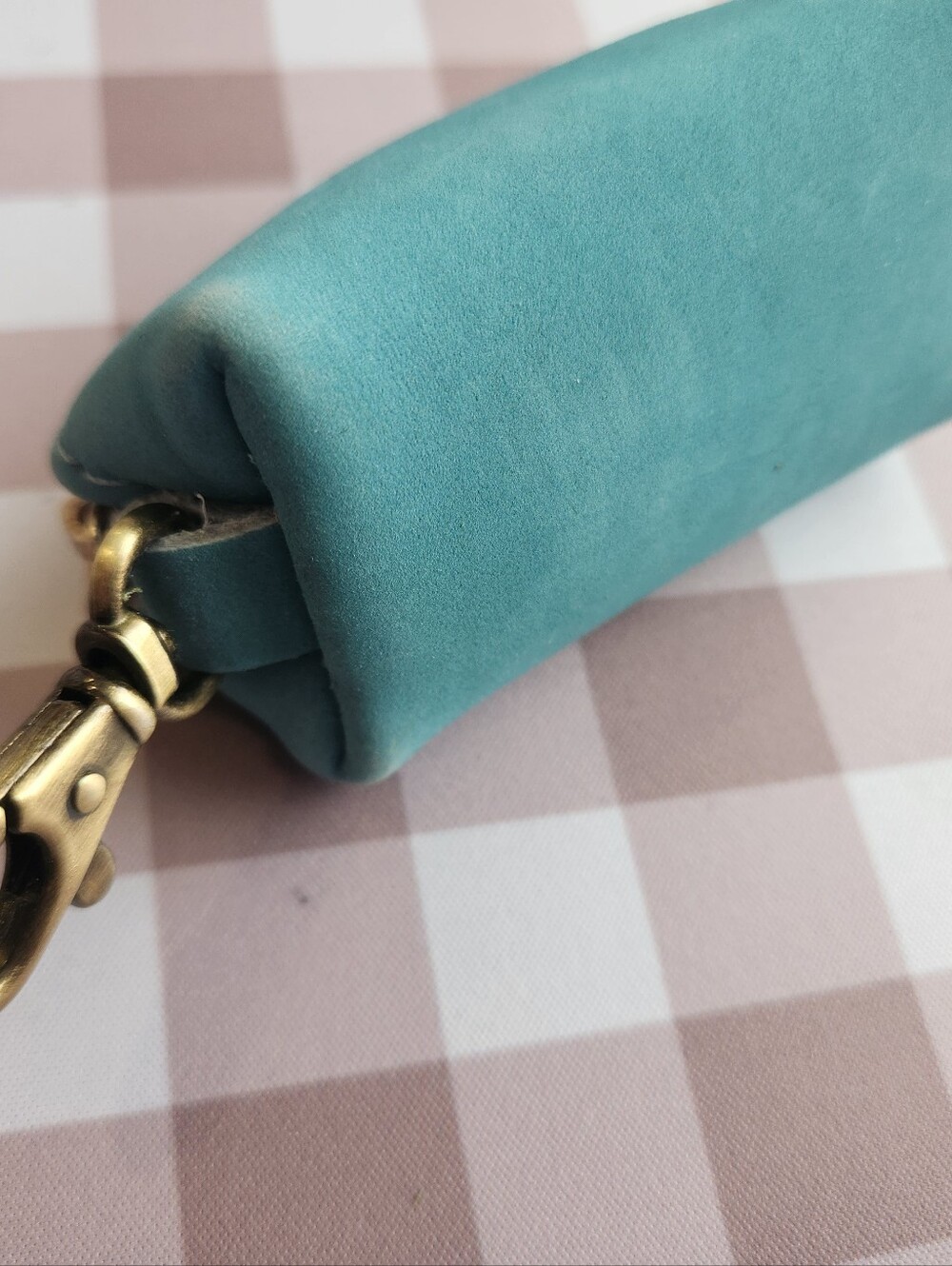 NEW- Portland Leather Goods- Small Leather Bird Charm And Mini Taco Keychain - Picture 4 of 6